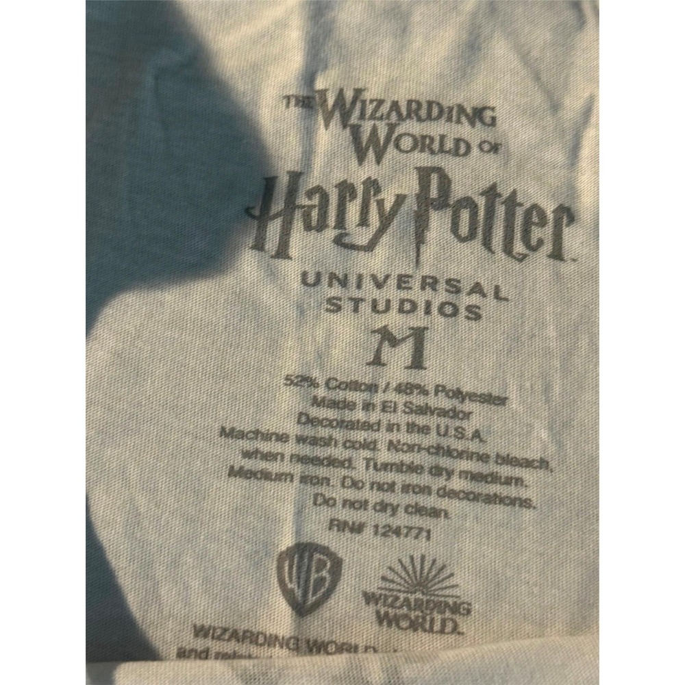 NWT Universal Studios Wizarding World Harry Potter Shirt Deathly Hallows M White - Picture 5 of 5